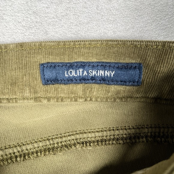 Lucky Brand Lolita Skinny Micro Corduroy Jeans Women's Size 6/28 Olive Green NWT - Picture 4 of 10